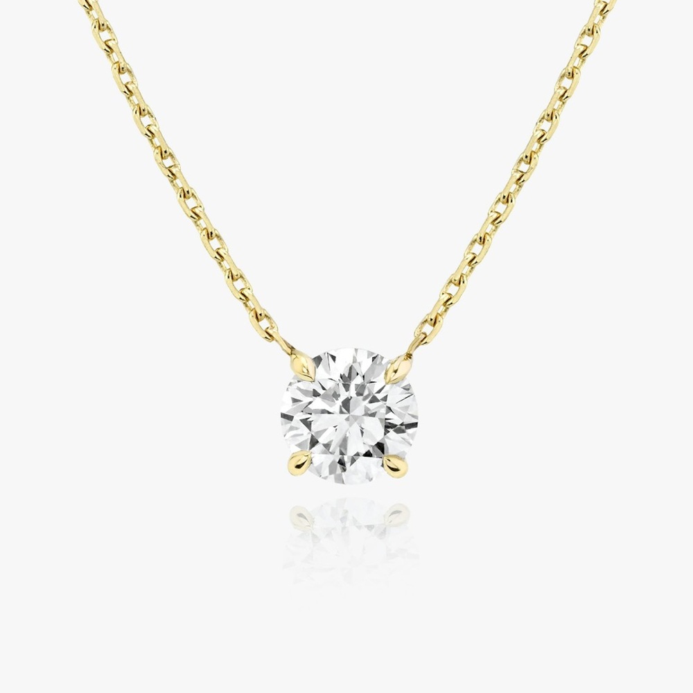Isabella m Solitaire Necklace